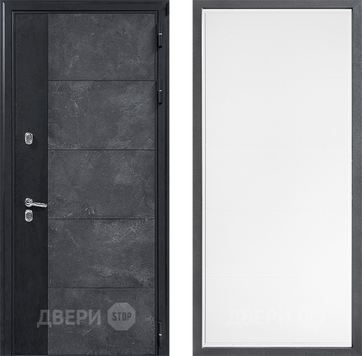 Дверь Дверной континент ДК-15 Бетон ТЕРМО ФЛ-649 Белый софт в Дзержинском
