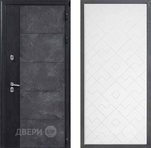 Дверь Дверной континент ДК-15 Бетон ТЕРМО ФЛ-Тиффани Белый софт в Дзержинском