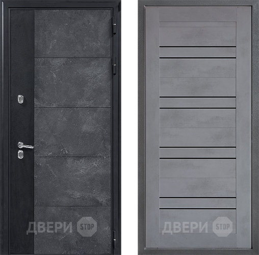 Дверь Дверной континент ДК-15 Бетон ТЕРМО ФЛ-49 Бетон серый в Дзержинском