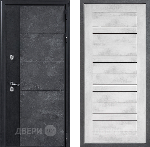 Входная металлическая Дверь Дверной континент ДК-15 Бетон ТЕРМО ФЛ-49 Бетон снежный в Дзержинском