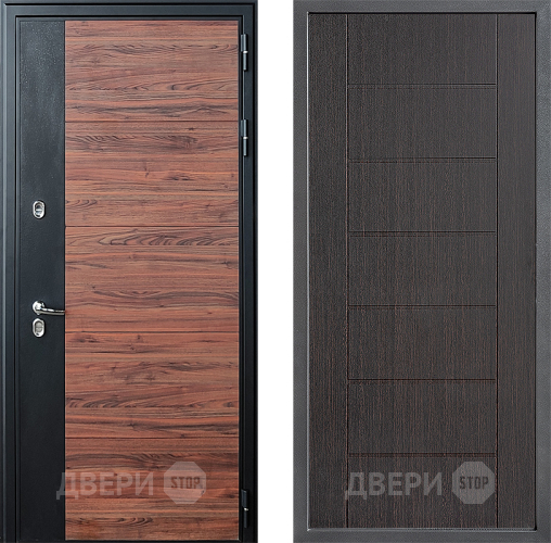Входная металлическая Дверь Дверной континент ДК-15 Красное Дерево ТЕРМО ФЛ-Лайн Венге в Дзержинском