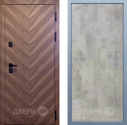 Входная металлическая Дверь Дива МД-98 Д-4 Бетон темный в Дзержинском