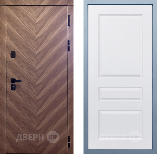 Входная металлическая Дверь Дива МД-98 Д-13 Белый в Дзержинском