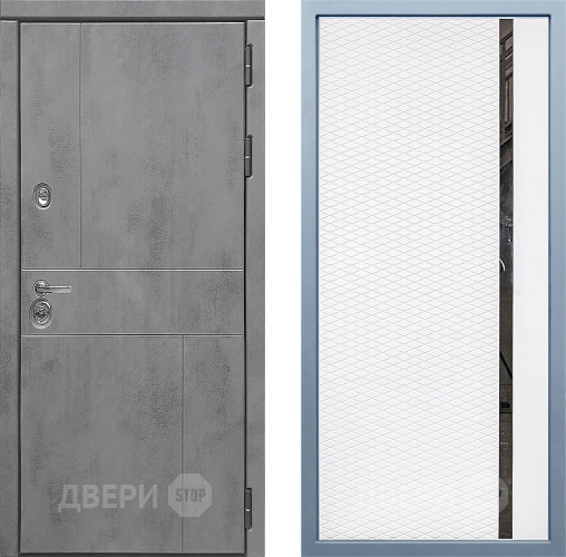 Входная металлическая Дверь Дива МД-48 МХ-47 Белый матовый в Дзержинском