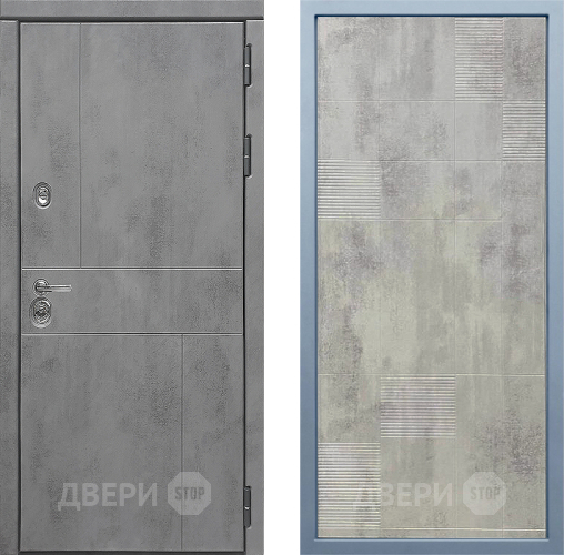 Входная металлическая Дверь Дива МД-48 Д-4 Бетон темный в Дзержинском