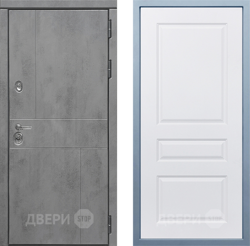 Входная металлическая Дверь Дива МД-48 Д-13 Белый в Дзержинском