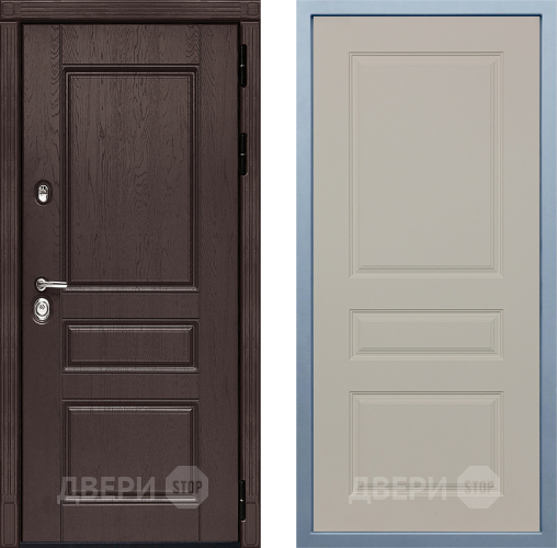 Входная металлическая Дверь Дива МД-90 Д-13 Шампань в Дзержинском
