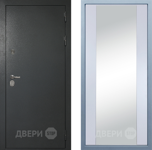 Дверь Дива МД-40 Титан Д-15 Зеркало Белый в Дзержинском