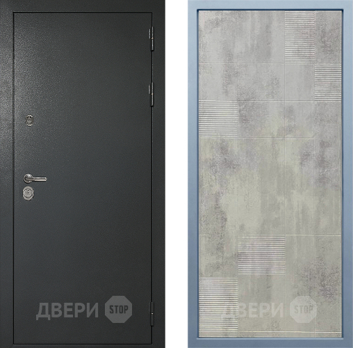 Входная металлическая Дверь Дива МД-40 Титан Д-4 Бетон темный в Дзержинском