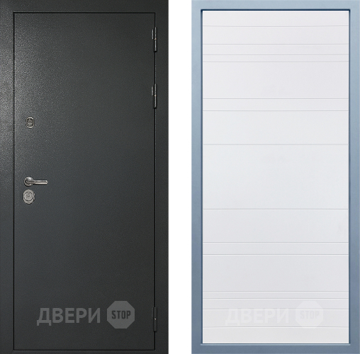 Входная металлическая Дверь Дива МД-40 Титан Д-5 Белый в Дзержинском