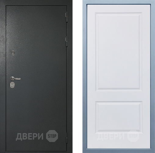 Входная металлическая Дверь Дива МД-40 Титан Д-7 Белый в Дзержинском
