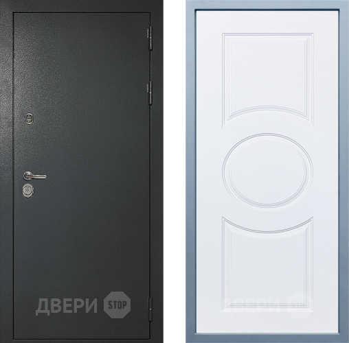 Входная металлическая Дверь Дива МД-40 Титан Д-8 Белый в Дзержинском