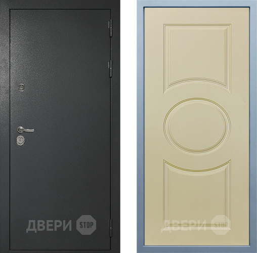 Входная металлическая Дверь Дива МД-40 Титан Д-8 Шампань в Дзержинском