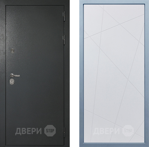 Входная металлическая Дверь Дива МД-40 Титан Д-11 Белый в Дзержинском