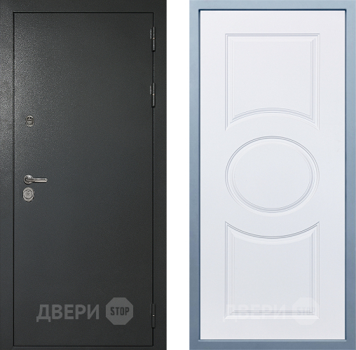 Входная металлическая Дверь Дива МД-40 Титан М-30 Белый в Дзержинском