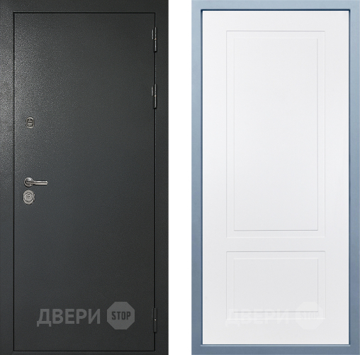 Входная металлическая Дверь Дива МД-40 Титан Н-7 Белый в Дзержинском