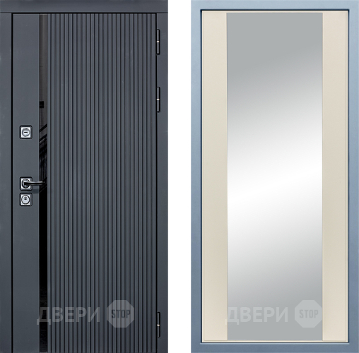Входная металлическая Дверь Дива МХ-46 STR Д-15 Зеркало Шампань в Дзержинском