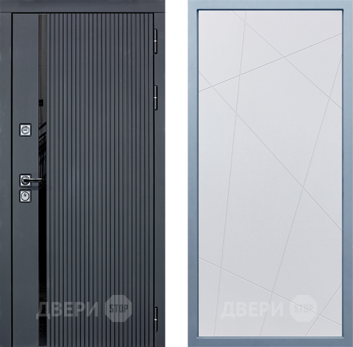 Входная металлическая Дверь Дива МХ-46 STR Д-11 Белый в Дзержинском