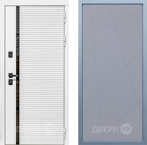 Входная металлическая Дверь Дива МХ-45 Белая STR Д-11 Силк Маус в Дзержинском
