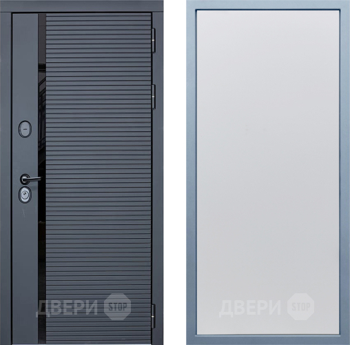 Входная металлическая Дверь Дива МХ-45 STR Н-1 Белый в Дзержинском