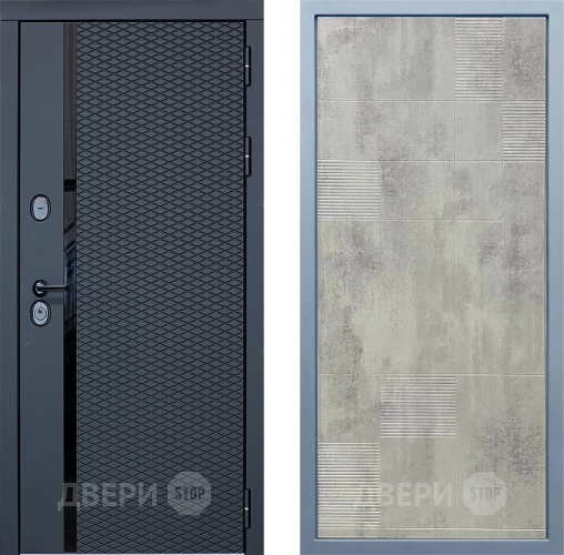 Входная металлическая Дверь Дива МХ-47 STR Д-4 Бетон темный в Дзержинском