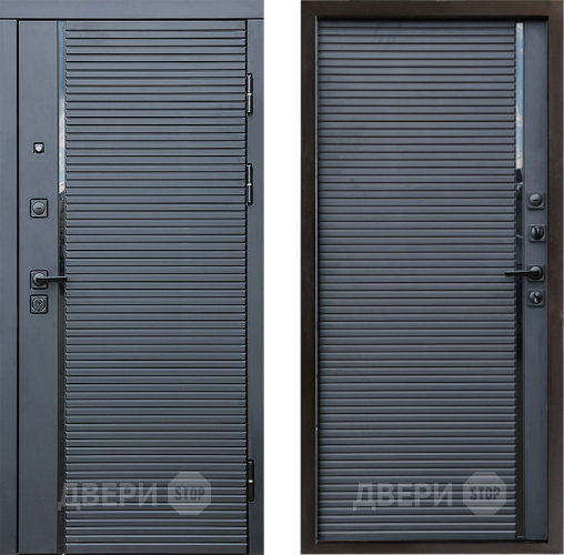 Входная металлическая Дверь Престиж Черная Линия Porte Черный кварц в Дзержинском