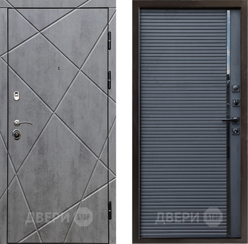 Входная металлическая Дверь Престиж Лучи Porte Черный кварц в Дзержинском
