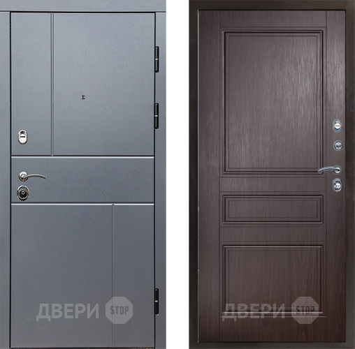 Входная металлическая Дверь Престиж Горизонт Грэй Классика Венге в Дзержинском