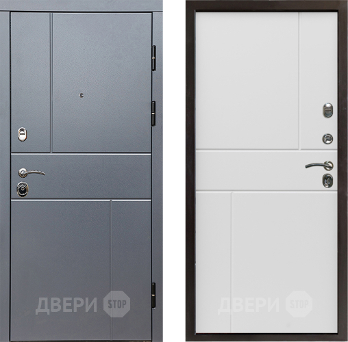 Входная металлическая Дверь Престиж Горизонт Грэй Горизонт Бетон белый в Дзержинском