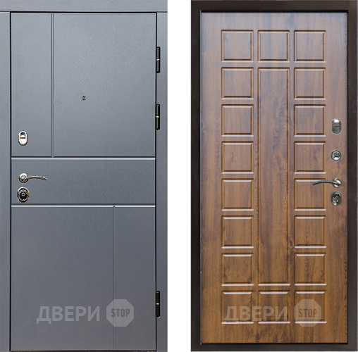 Входная металлическая Дверь Престиж Горизонт Грэй Престиж Дуб в Дзержинском