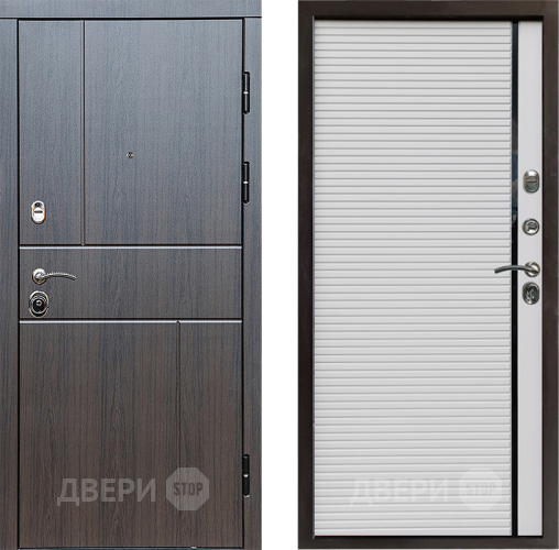 Входная металлическая Дверь Престиж Горизонт Венге Porte Белый в Дзержинском