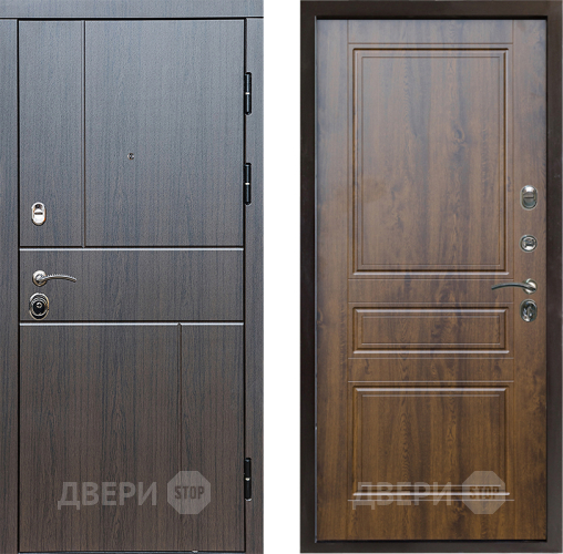 Входная металлическая Дверь Престиж Горизонт Венге Классика Дуб в Дзержинском