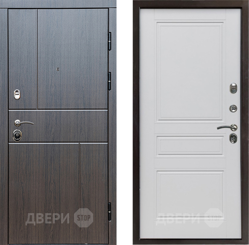 Входная металлическая Дверь Престиж Горизонт Венге Классика Белый матовый в Дзержинском