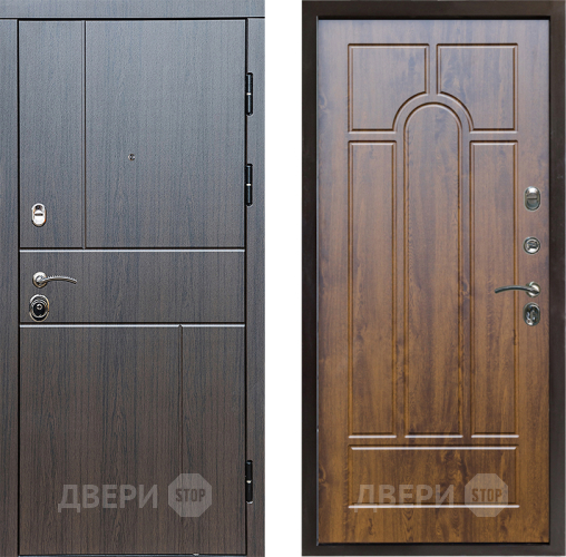 Входная металлическая Дверь Престиж Горизонт Венге Арка Дуб в Дзержинском