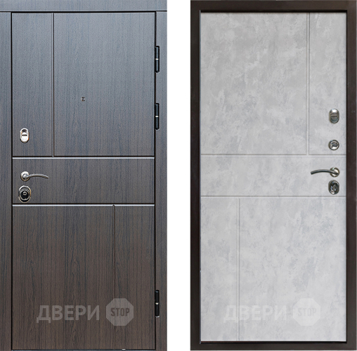 Входная металлическая Дверь Престиж Горизонт Венге Горизонт Бетон светлый в Дзержинском