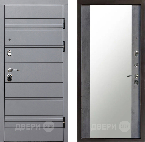 Дверь Престиж Линия Грэй Зеркало Бетон темный в Дзержинском