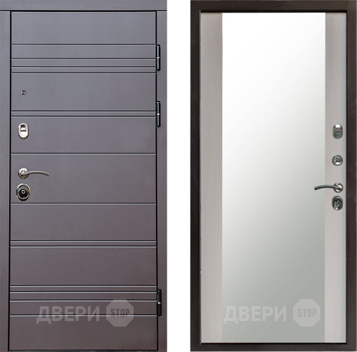 Дверь Престиж Линия Браун Зеркало Лиственница белая в Дзержинском