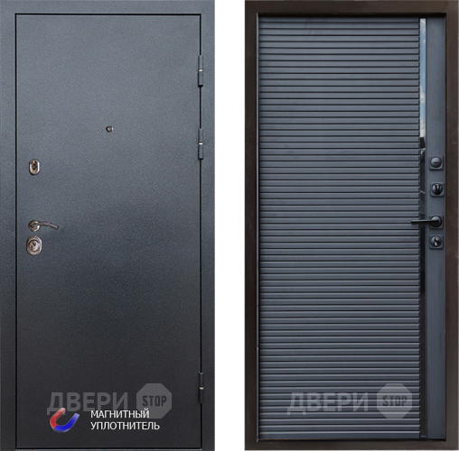 Входная металлическая Дверь Престиж Графит Porte Черный кварц в Дзержинском