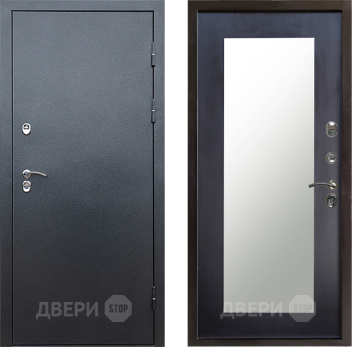 Дверь Престиж TERMO с терморазрывом Снегирь Серебро Зеркало пастораль Венге в Дзержинском
