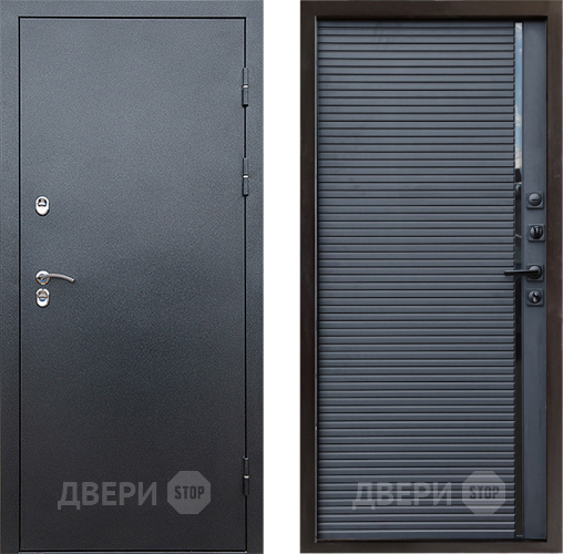 Входная металлическая Дверь Престиж TERMO с терморазрывом Снегирь Серебро Porte Черный кварц в Дзержинском