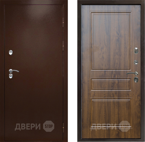 Дверь Престиж TERMO с терморазрывом Снегирь Медь Классика Дуб в Дзержинском