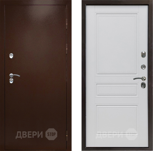 Дверь Престиж TERMO с терморазрывом Снегирь Медь Классика Белый матовый в Дзержинском