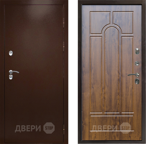 Дверь Престиж TERMO с терморазрывом Снегирь Медь Арка Дуб в Дзержинском