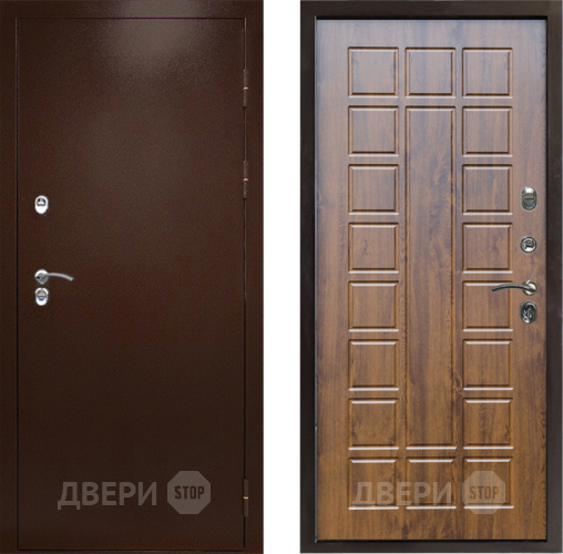 Дверь Престиж TERMO с терморазрывом Снегирь Медь Престиж Дуб в Дзержинском