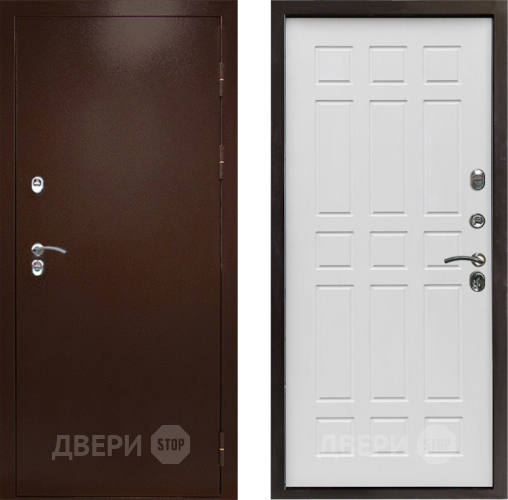 Дверь Престиж TERMO с терморазрывом Снегирь Медь Спарта Белое дерево в Дзержинском