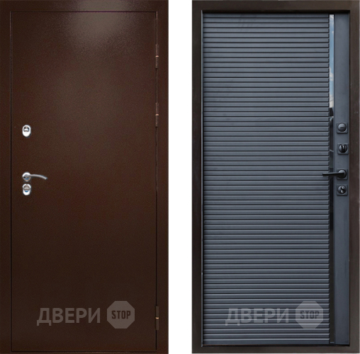 Дверь Престиж TERMO с терморазрывом Снегирь Медь Porte Черный кварц в Дзержинском