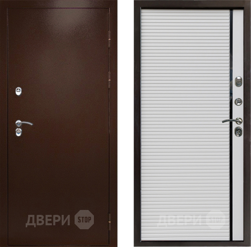 Дверь Престиж TERMO с терморазрывом Снегирь Медь Porte Белый в Дзержинском