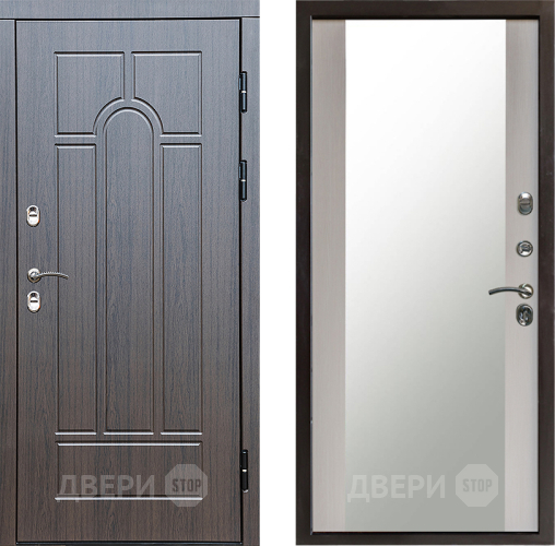 Дверь Престиж TERMO с терморазрывом Арка Зеркало Лиственница белая в Дзержинском