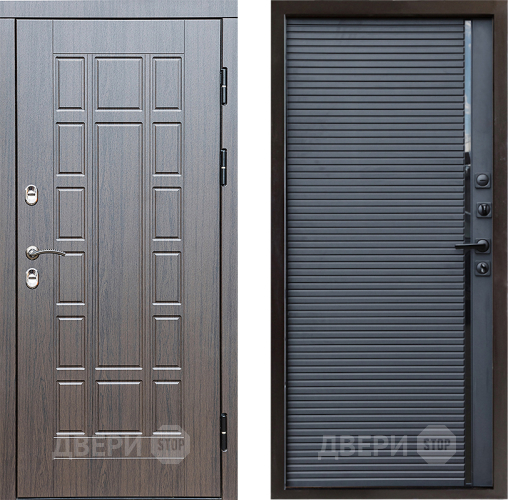 Входная металлическая Дверь Престиж TERMO с терморазрывом Престиж Porte Черный кварц в Дзержинском