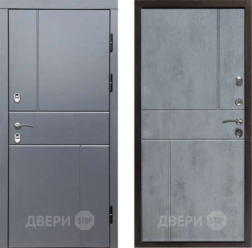 Входная металлическая Дверь Престиж TERMO с терморазрывом Горизонт Грэй Горизонт Бетон темный в Дзержинском